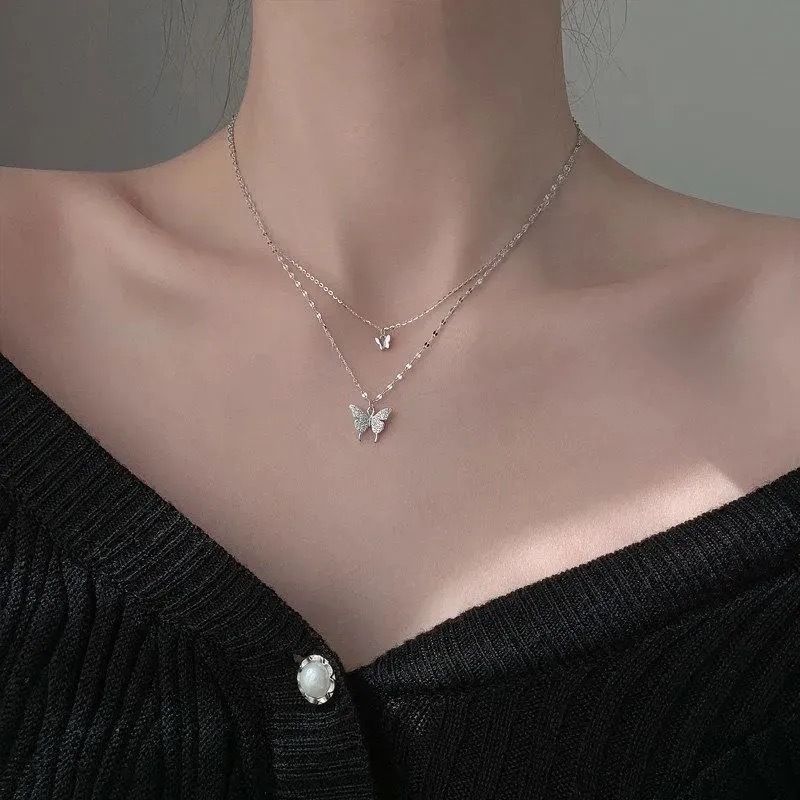 Layered Choker Necklace for Women Diamond Pendent Necklace for Mothers Day view 5