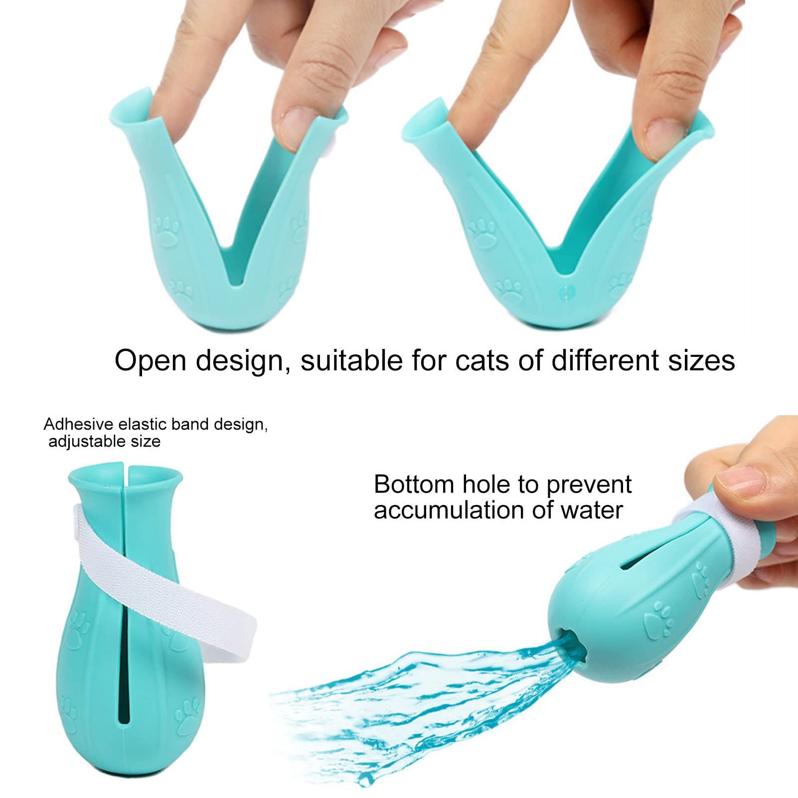 4Pcs Cat Foot Covers Multifunctional Restraint Tools Anti-Scratch Cat Boots view 5