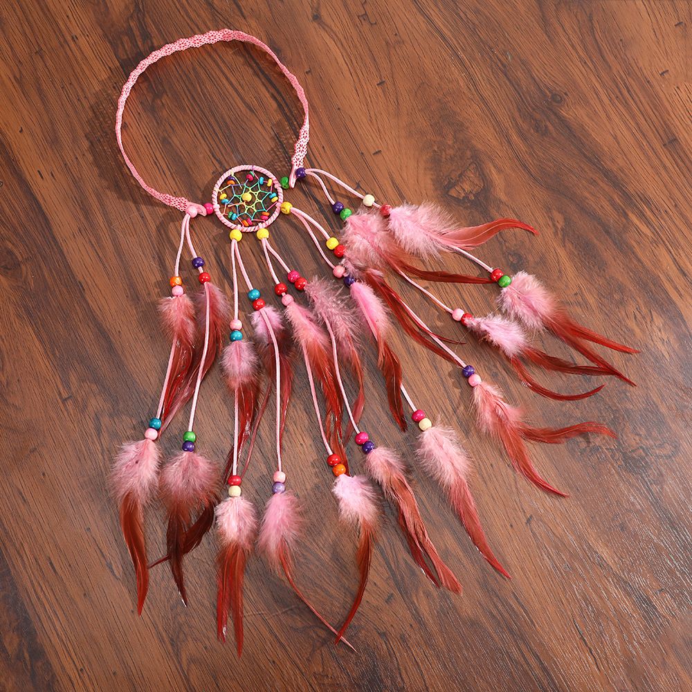 Feather Hair Band Hippie Indian National Style Headband Headwear Halloween view 2
