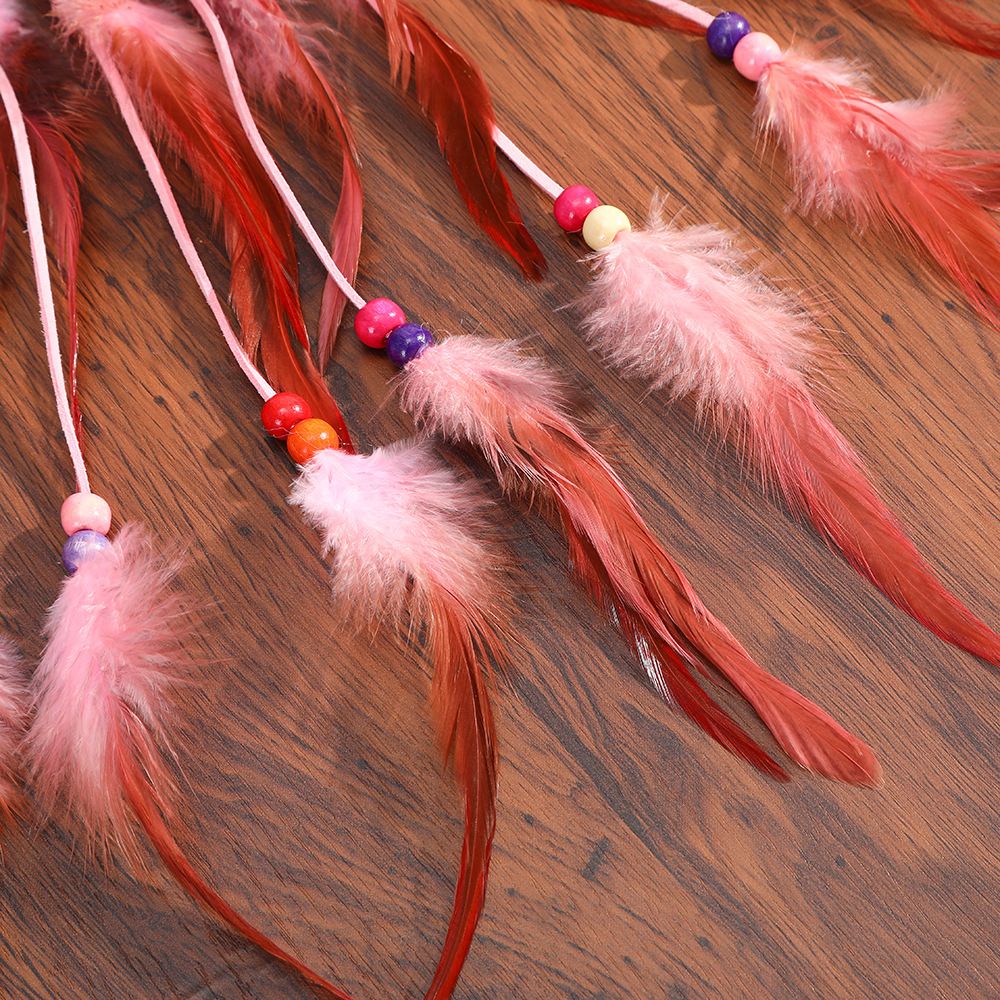 Feather Hair Band Hippie Indian National Style Headband Headwear Halloween view 3