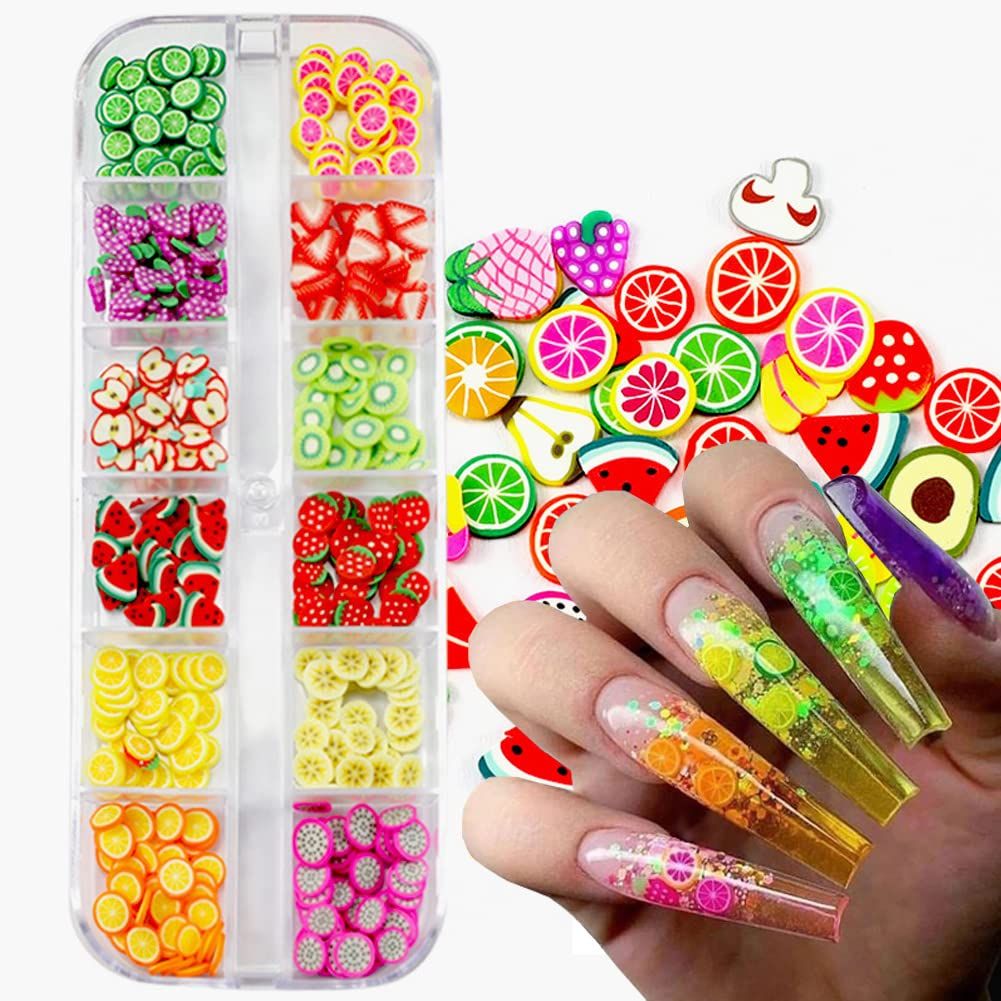 12 Grids 3D Fruit Nail Art Slices view 4