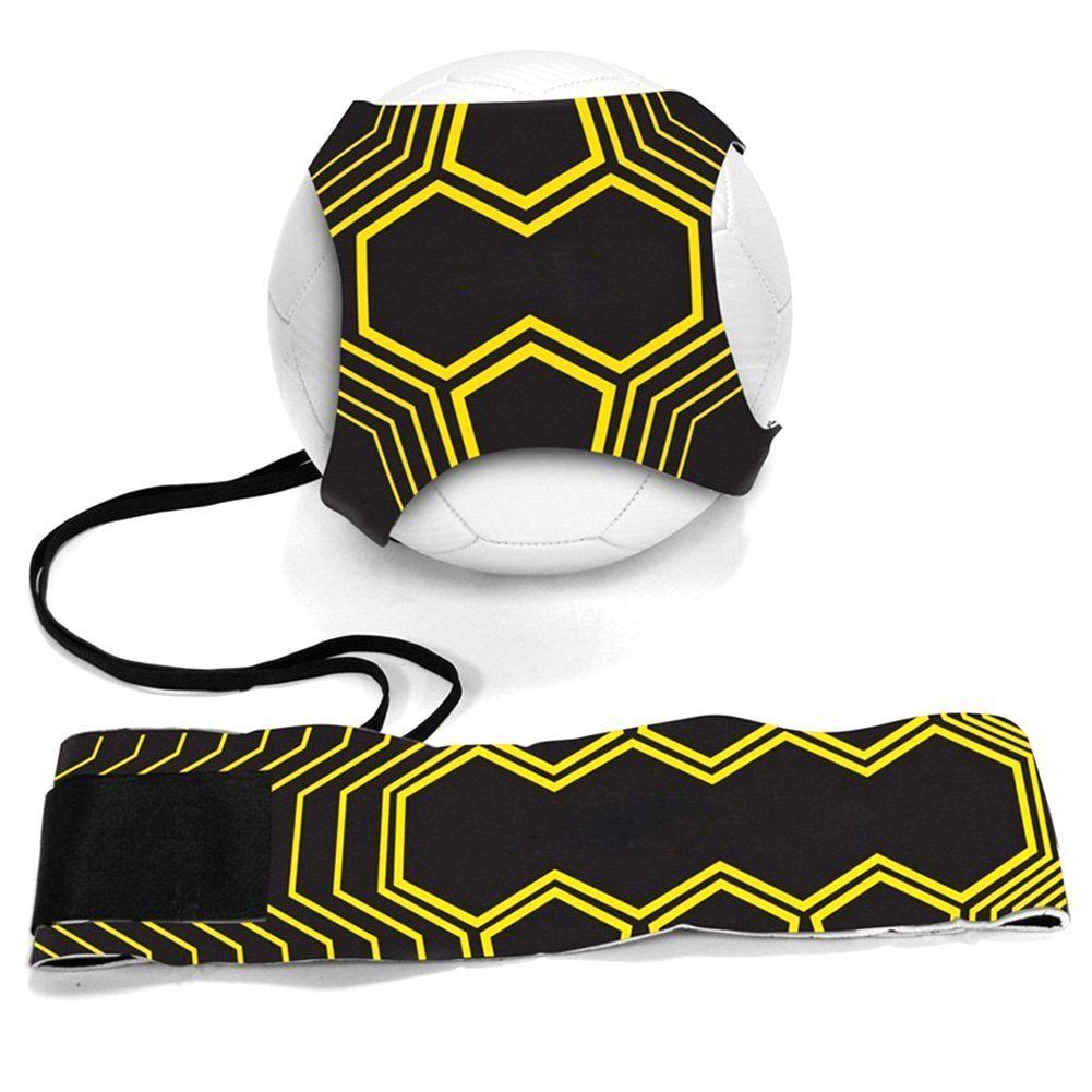 Football Kick Trainer Soccer Training Aids Hands Free Throw Sole Practice view 2