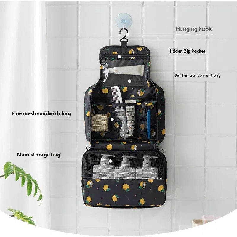 Toiletry Bag Multifunction Cosmetic Bag Portable Makeup Pouch Waterproof view 5