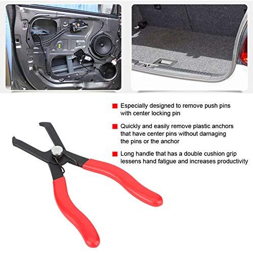 Push Pin Pliers, Degree Plastic Fastener Remover Tool Snap Rings and Body Clip view 5