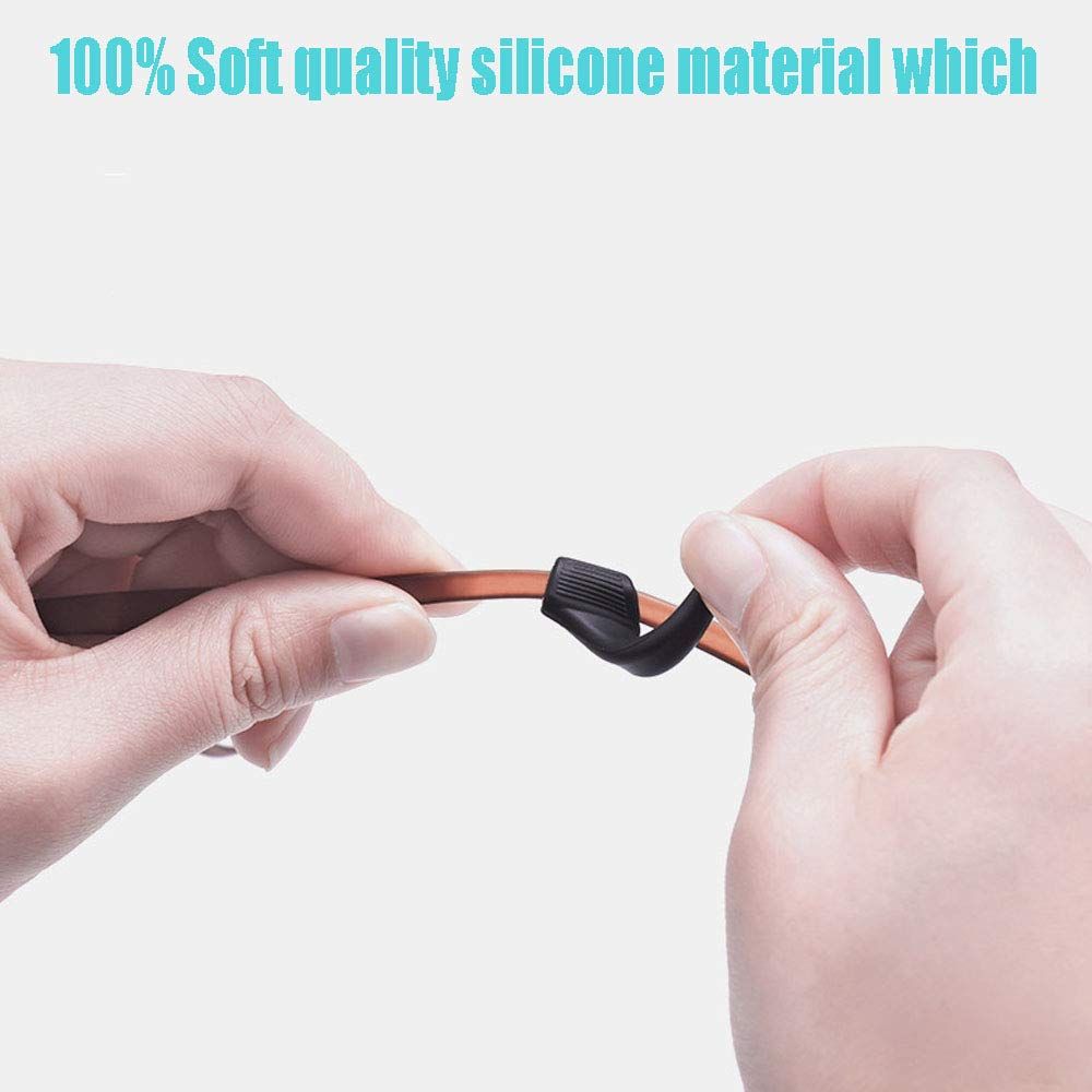 Eyeglass Ear Grip, Anti - Slip Comfortable Silicone Elastic Eyeglasses view 3