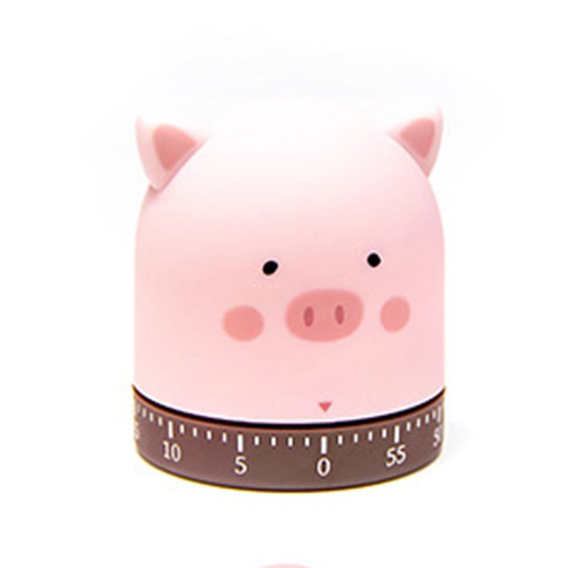 Mechanical Kitchen Timer with Cute Cartoon Rotating Countdown Loud Alarm Timer