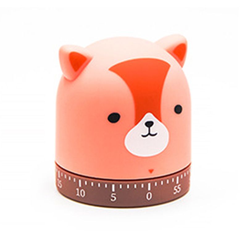 Mechanical Kitchen Timer with Cute Cartoon Rotating Countdown Loud Alarm Timer view 2