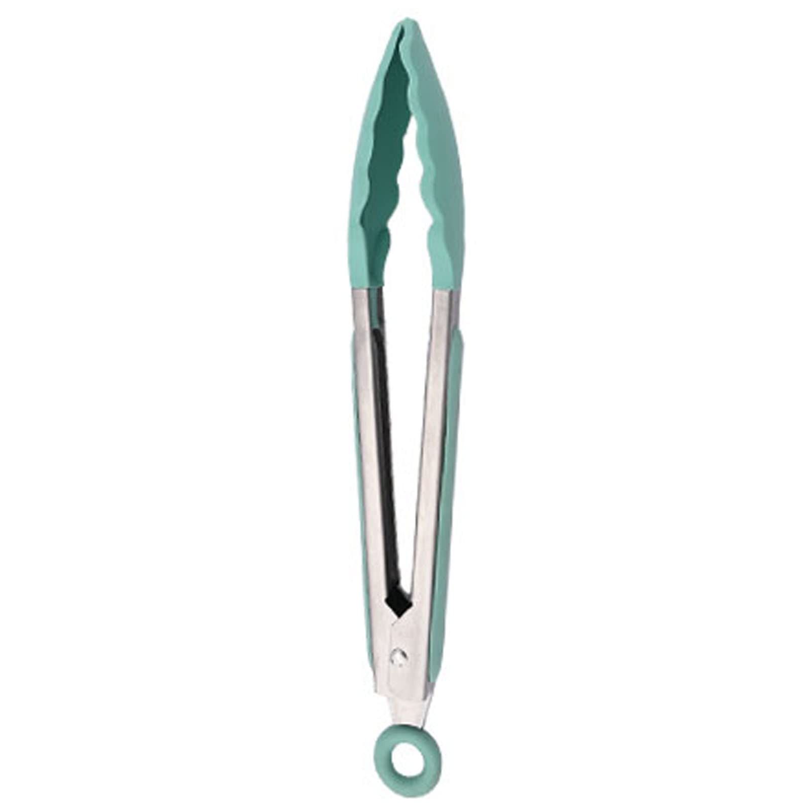 Stainless Steel Serving Kitchen Food Tongs with Non-Slip Silicone Grip for Serving view 4