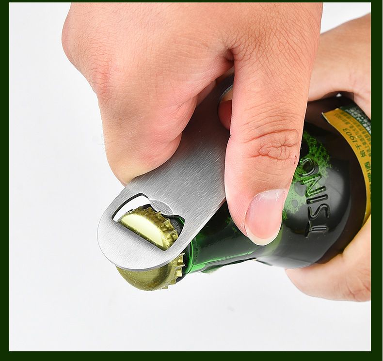 2 Pack Heavy Duty Stainless Steel Flat Bottle Opener view 4