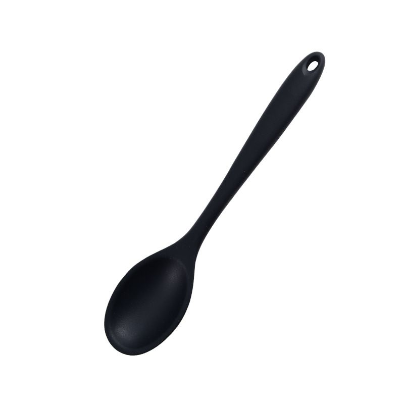 2 Pieces Small Multicolored Silicone Spoons Nonstick Kitchen Spoon Silicone