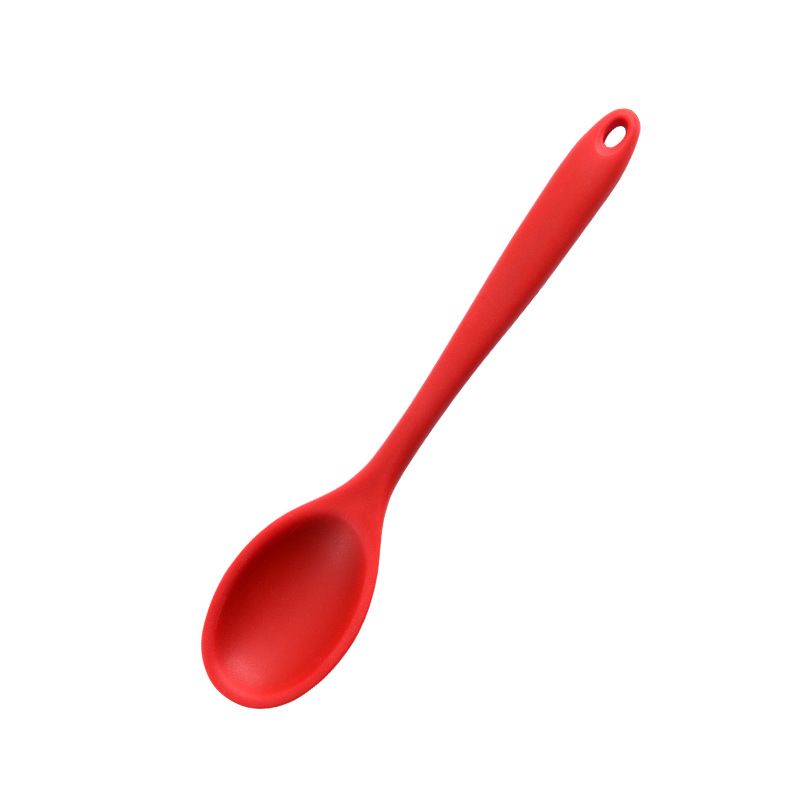 2 Pieces Small Multicolored Silicone Spoons Nonstick Kitchen Spoon Silicone view 2