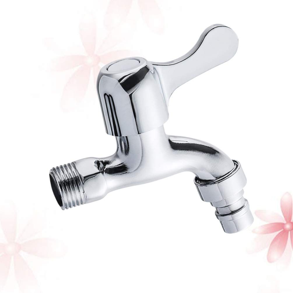 Wall Mounted Basin Tap Single Cross Handle Washing Machine Faucet Balcony Mop view 2