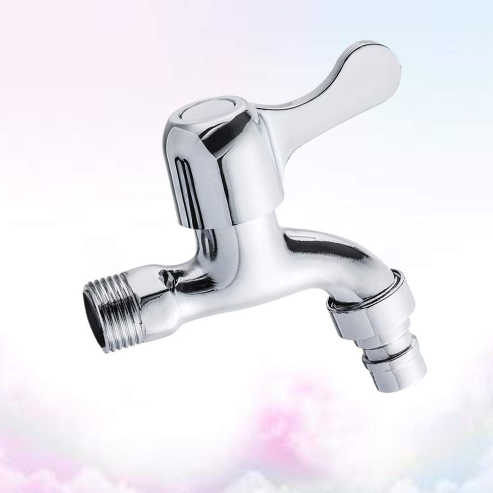 Wall Mounted Basin Tap Single Cross Handle Washing Machine Faucet Balcony Mop view 3