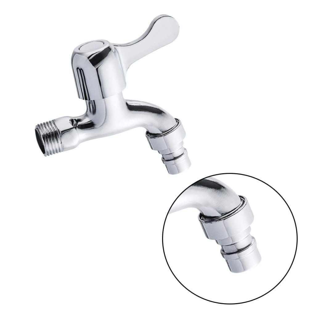 Wall Mounted Basin Tap Single Cross Handle Washing Machine Faucet Balcony Mop view 4