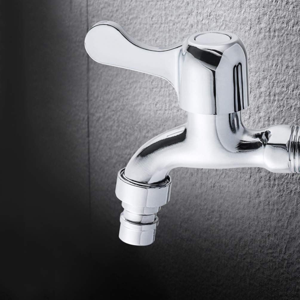 Wall Mounted Basin Tap Single Cross Handle Washing Machine Faucet Balcony Mop view 5