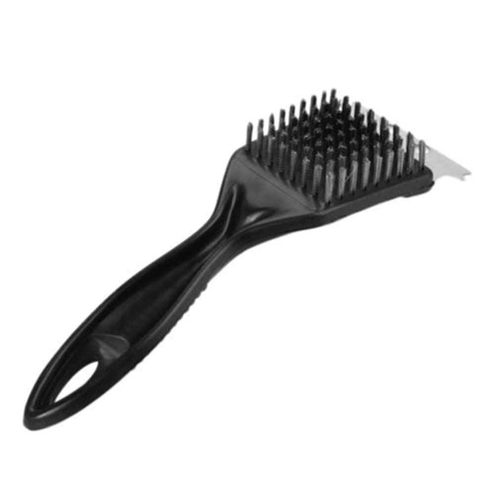 Barbecue Cleaning Brush Safe Non-Stick Plastic Handle BBQ Grill Cleaner Steel — image 1