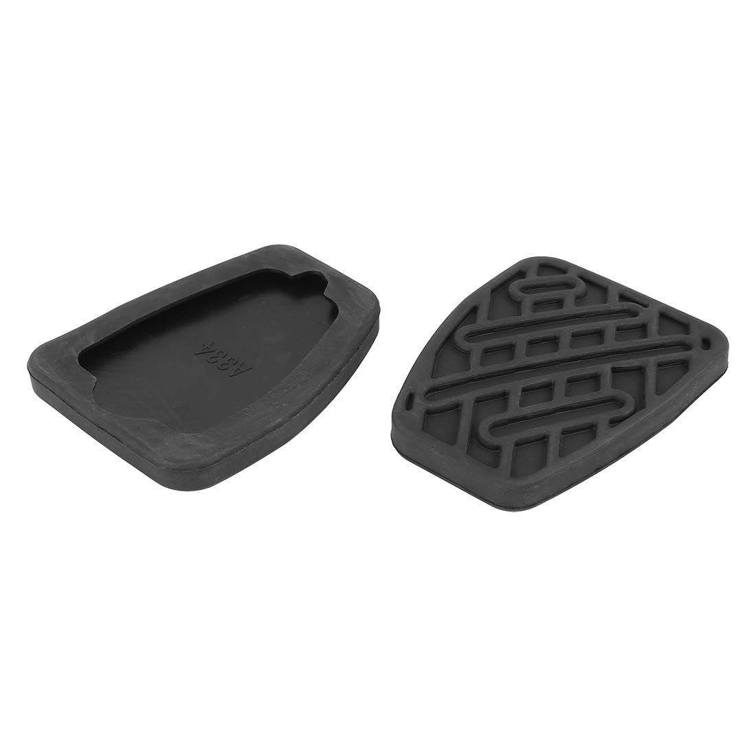 2pc Black Rubber Brake Clutch Pedal Pad Cover for Nissan Gas Pedal for Brake view 4