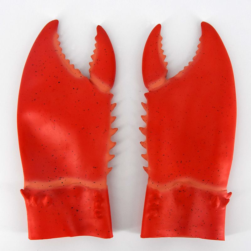 2pc Funny Lobster Crab Claws Gloves Hands Weapon Props Halloween Toys view 4