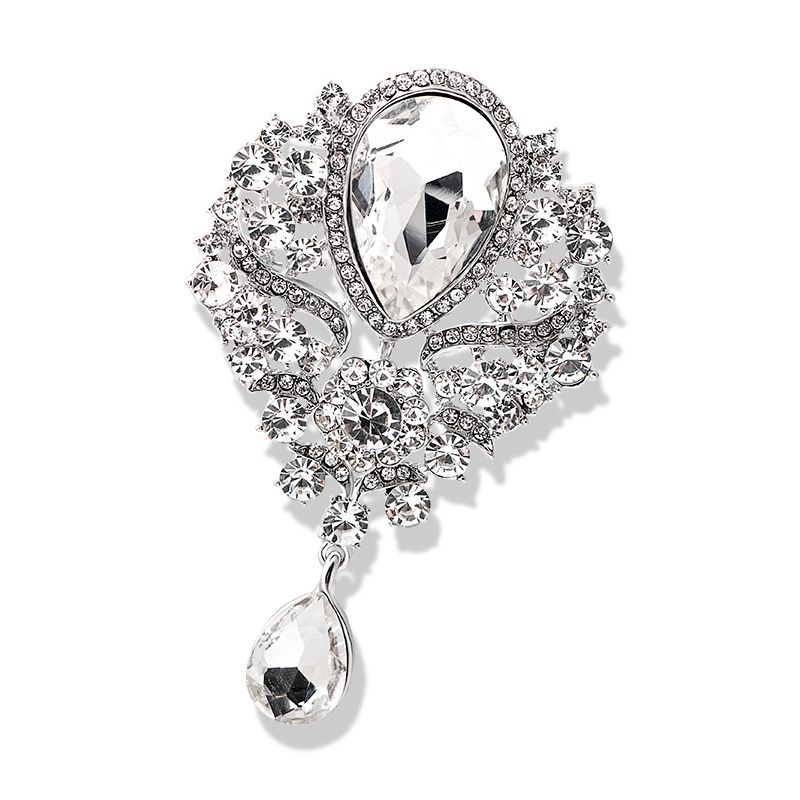 5 Pcs Brooch with Large Big Size Rhinestone Crystal Fashion Jewelry Brooches view 2