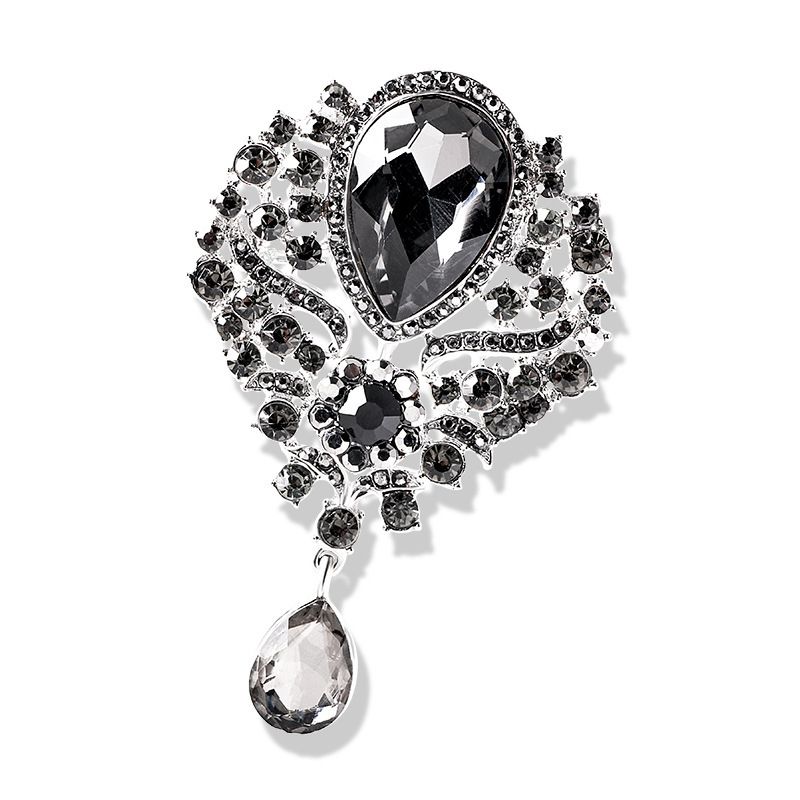 5 Pcs Brooch with Large Big Size Rhinestone Crystal Fashion Jewelry Brooches view 3