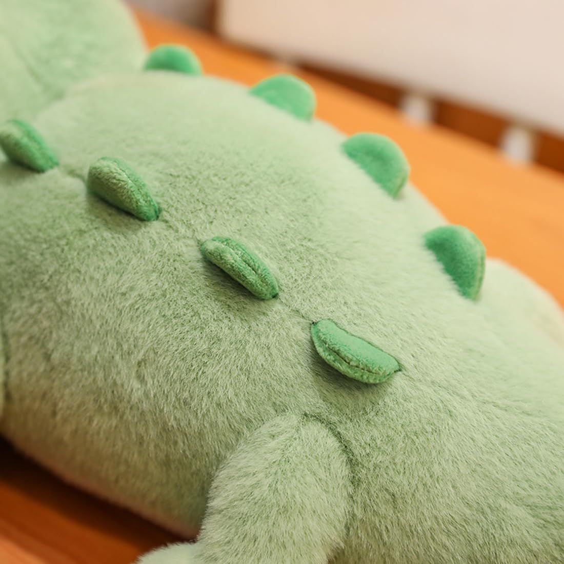 Crocodile Plush Kids Pillow Big Eyes Gator Stuffed Throw Pillow Cute Green view 5
