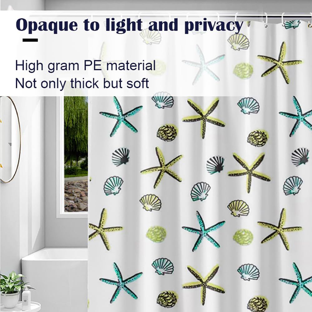 Waterproof Thickening Shower Curtain White Floral Vine Shower Curtain Bathroom view 5