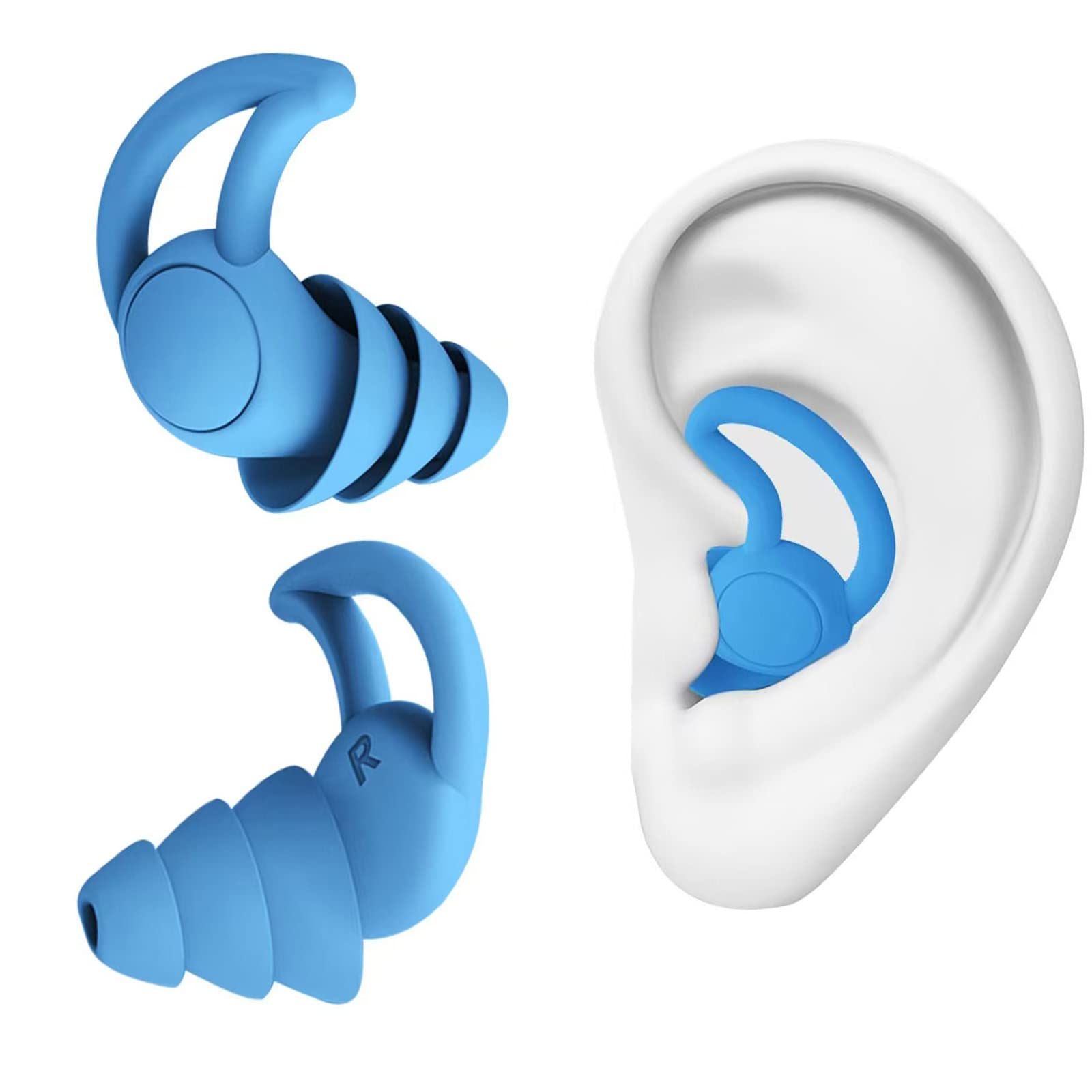 1 Pairs Ear Plugs for Sleeping Noise Reduction Silicone Sleep Earplugs