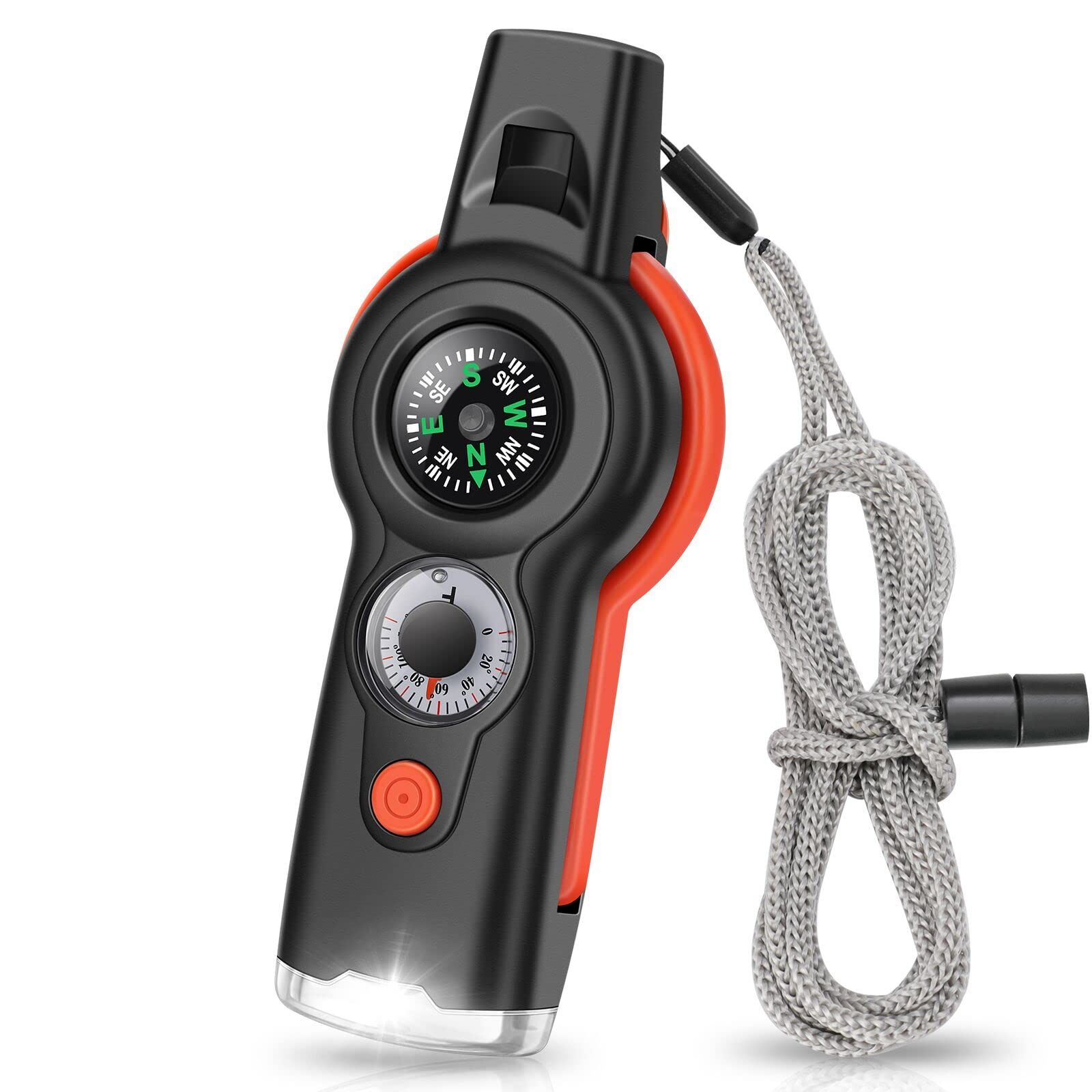 7-in-1 Emergency Survival Function Whistle
