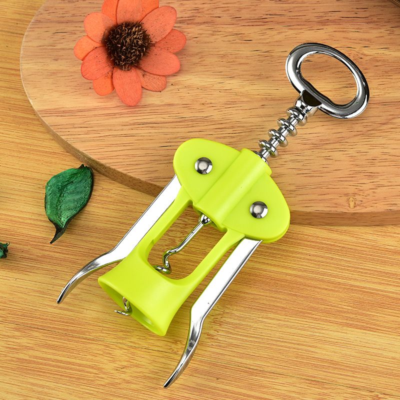 Green Bottle Opener Zinc Alloy Lovely Waiter Metal Beer Wine Corkscrew Self view 2