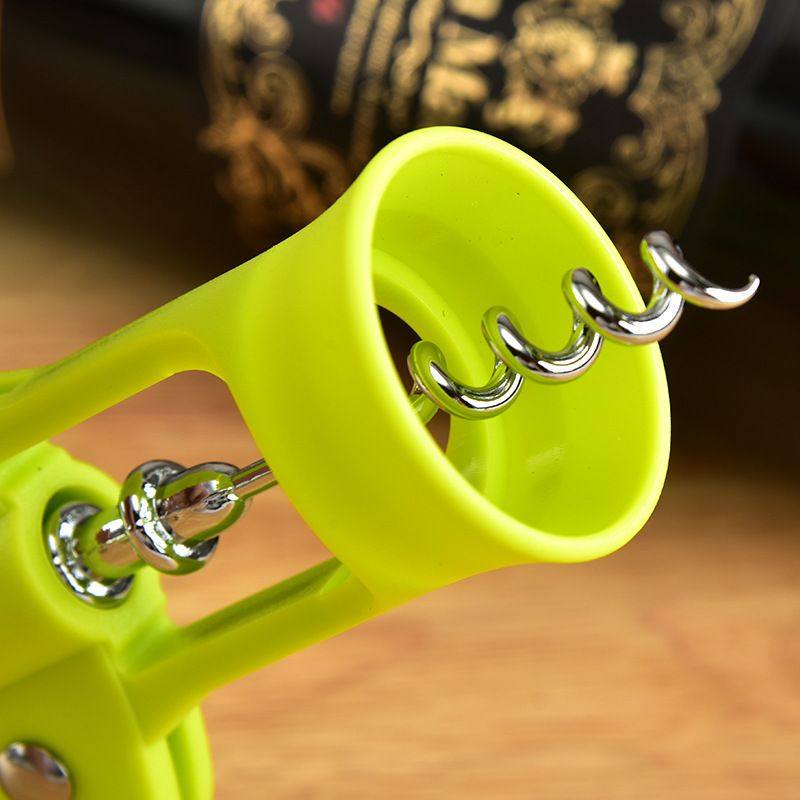Green Bottle Opener Zinc Alloy Lovely Waiter Metal Beer Wine Corkscrew Self view 5