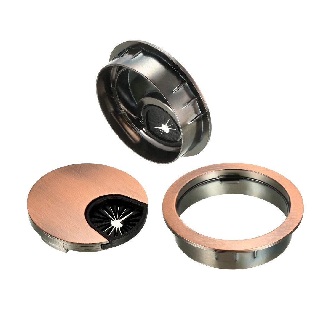 Desk Grommet for Wire Organizer - Copper Red view 2