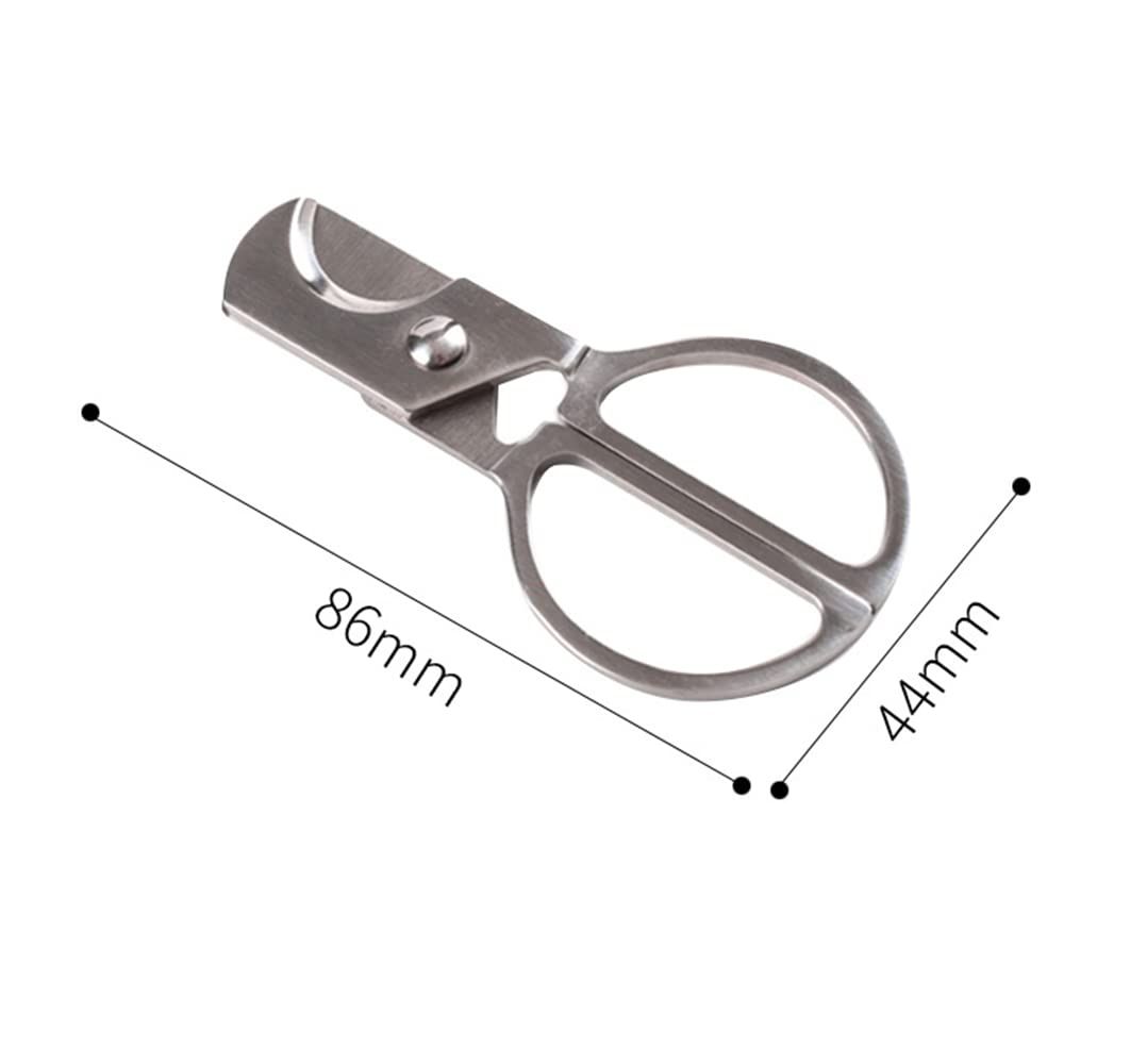 Portable Cigar Scissors, Stainless Steel Guillotine DoubleStraight Cut view 4