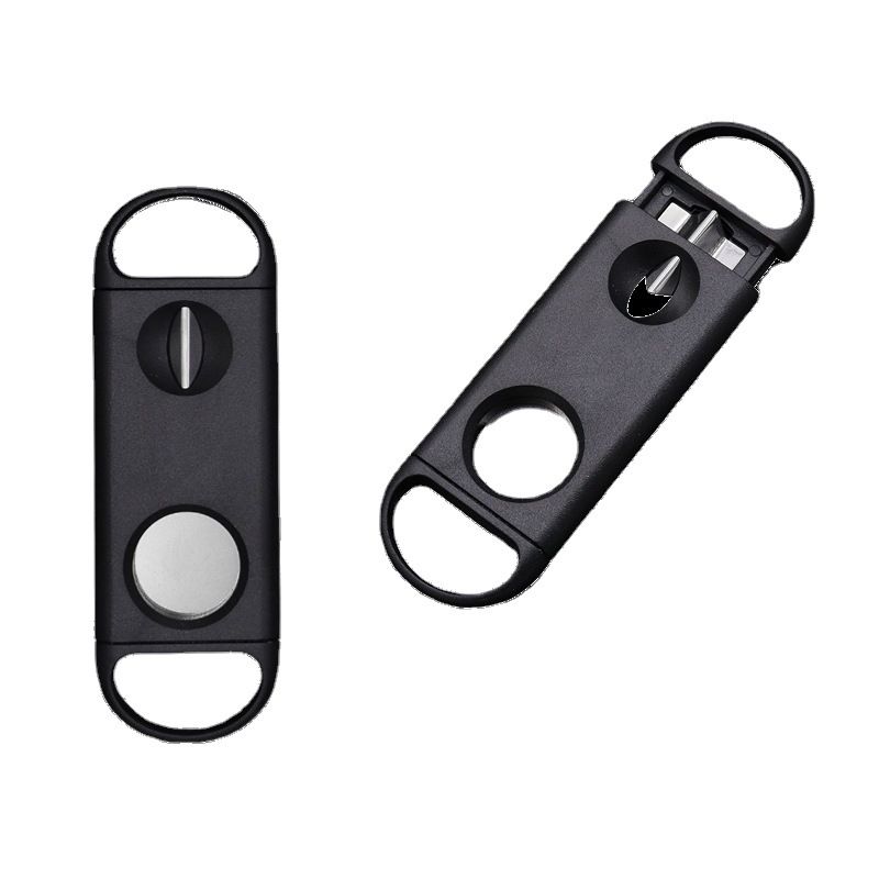 Cigar Cutter Guillotine V-Cut Cigar Cutter Cigar Punch with Key Chain 4 Pack