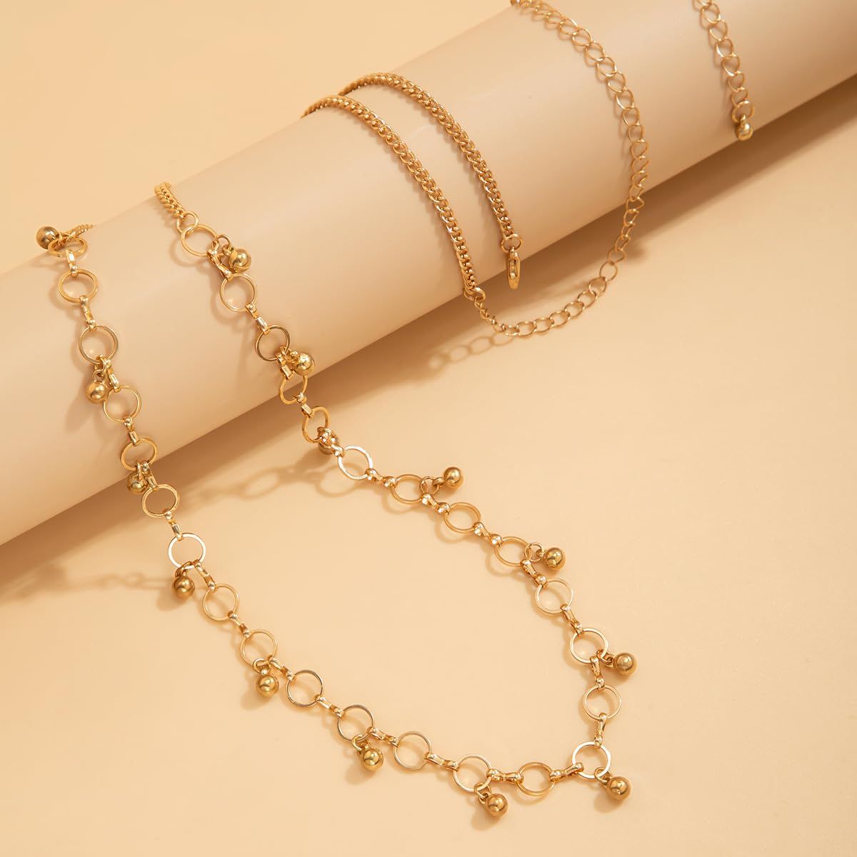 Gold Chain Choker Necklace view 2