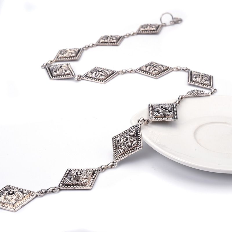 Metal Chain Belt for Women Adjustable Waist Chain for Dresses Jeans Western view 3