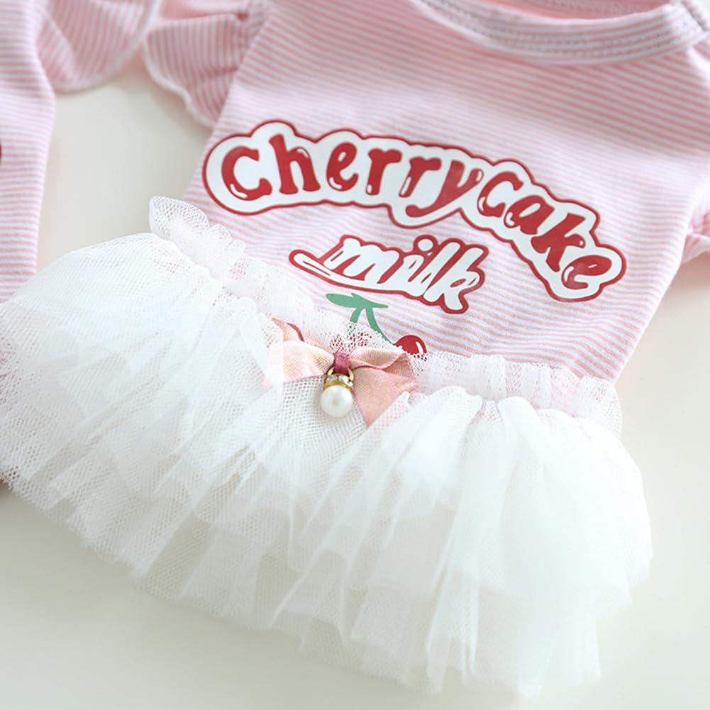 Elegant Dog Sweety Style Sling Princess Dress with Bow for Small view 5