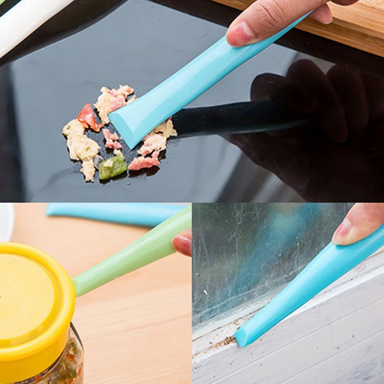 3 Pack Home Kitchen Plastic Multipurpose Stiff Scraper Scratch Free Cleaning view 3