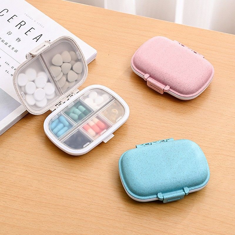 3 Pcs Small Travel Pill Boxes Compartment Medication Cases Portable Travel — image 1