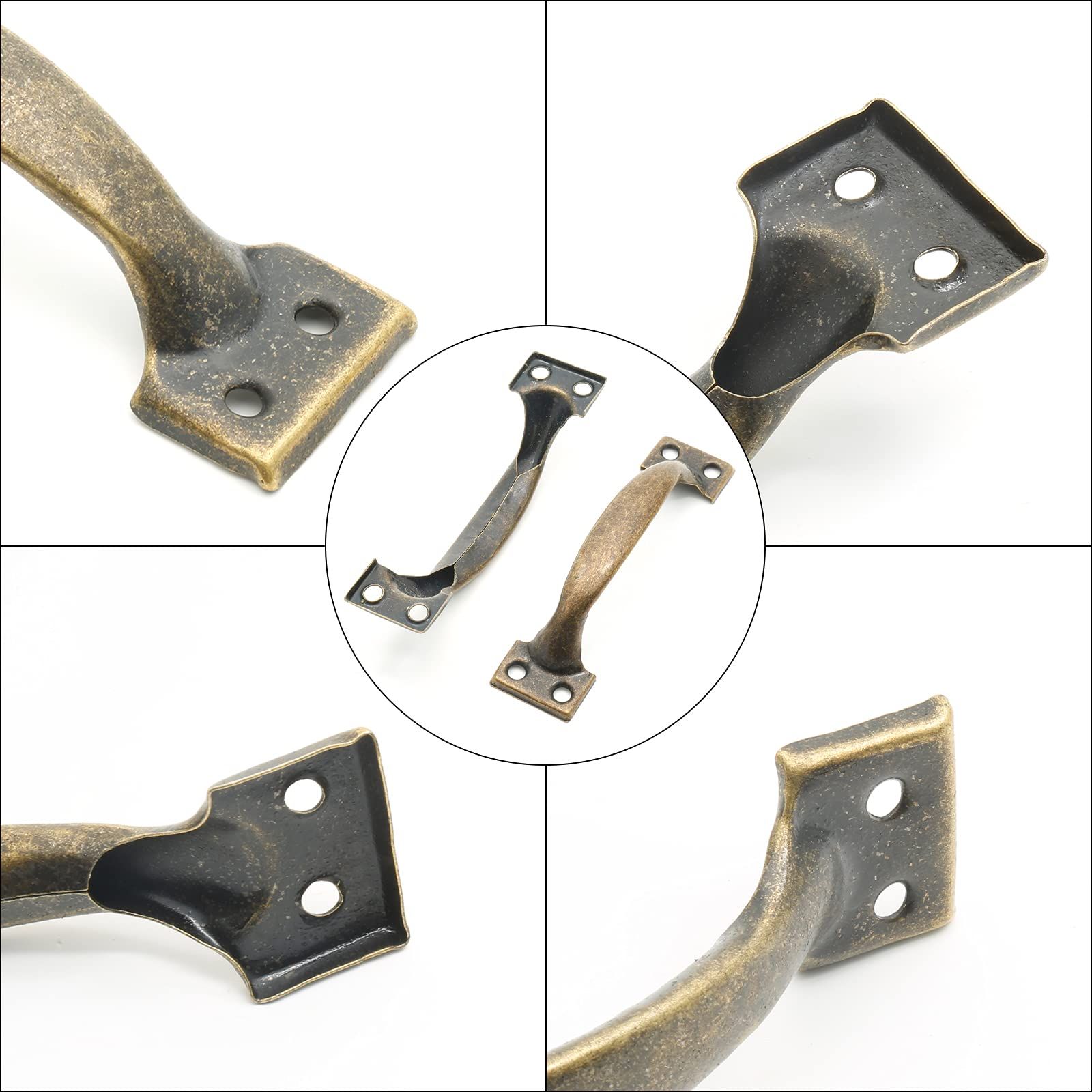 4Pcs Bronze Metal Cabinet Handles view 3