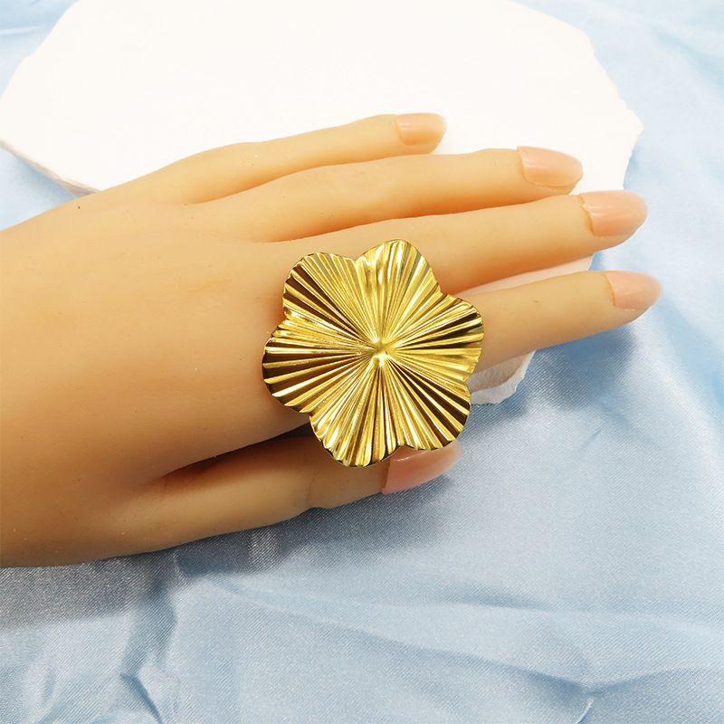 Chunky Gold Stud Earrings for Women Round Disc Stud Earrings Irregular Texture view 5