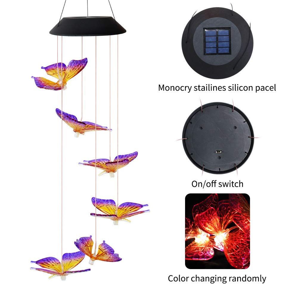 Solar Wind Chimes Outdoor view 4