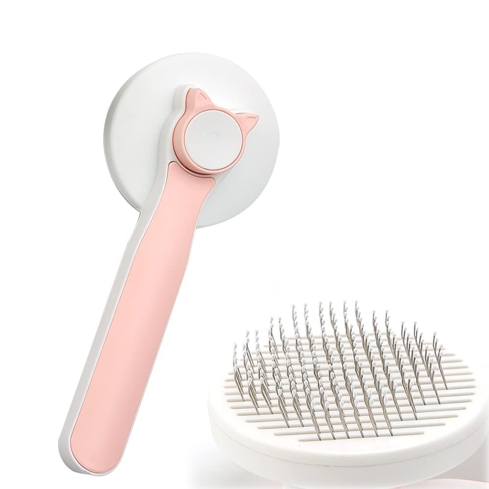 Cat Brush with Release Button view 2
