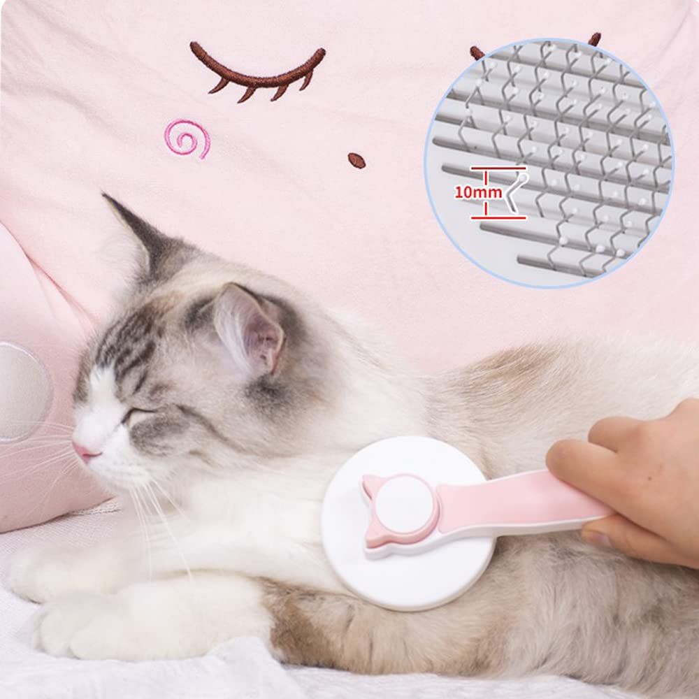 Cat Brush with Release Button view 3