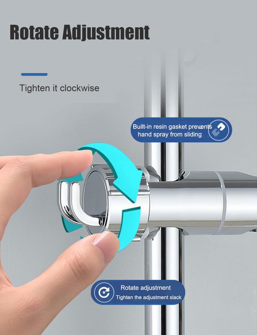 Punch Free Shower Head Bracket view 3
