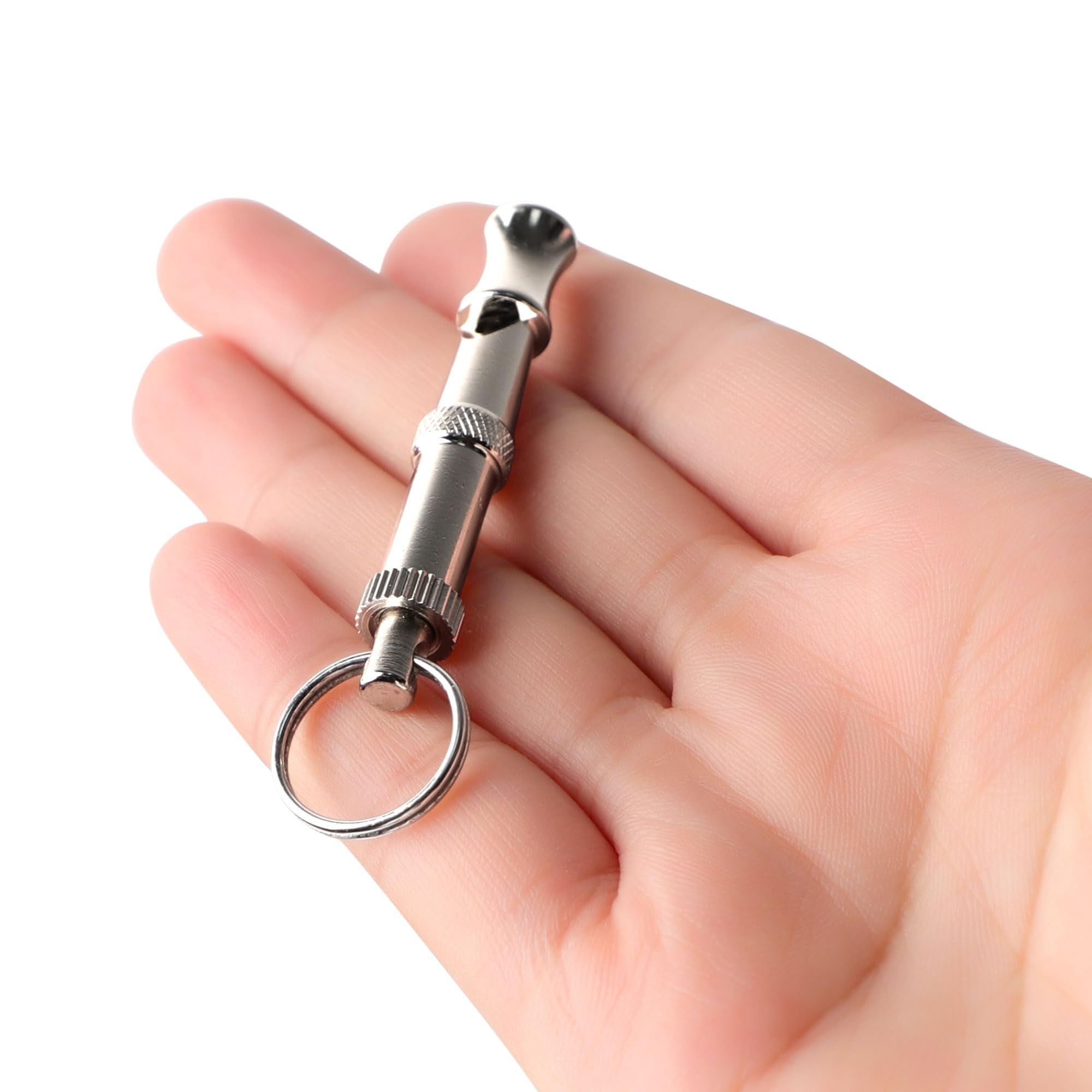 Adjustable Sound Pitch Dog Whistle with Keychain view 4