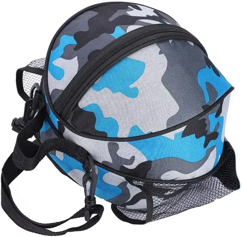 Sports backpack waterproof ball bag holder with 2 adjustable shoulder straps view 3