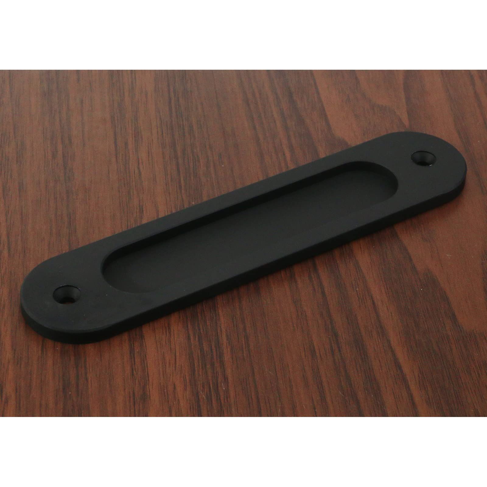 2PCS Flush Pull Barn Door Handle Matte Black view 5