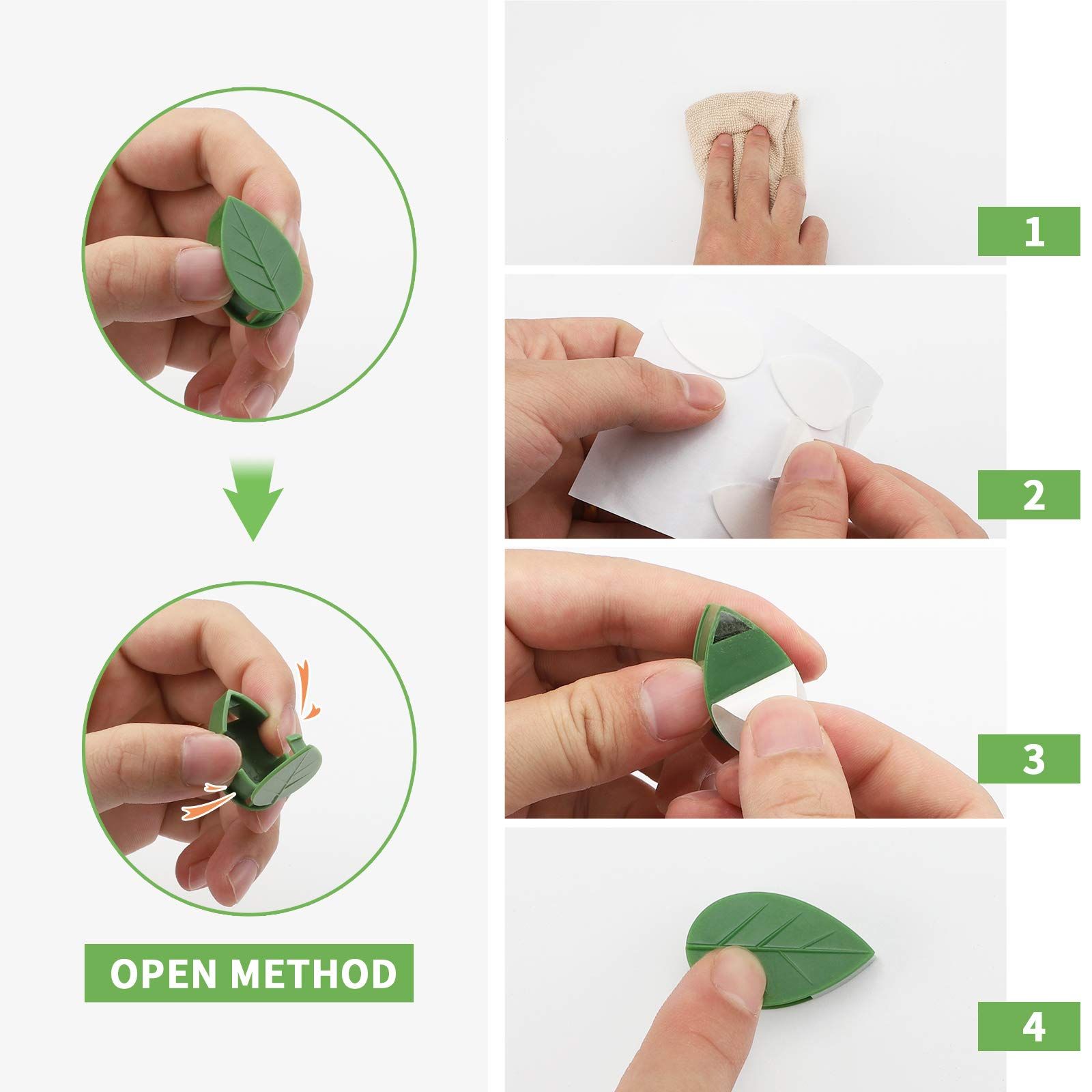 10 fixed clips for plant climbing walls view 4