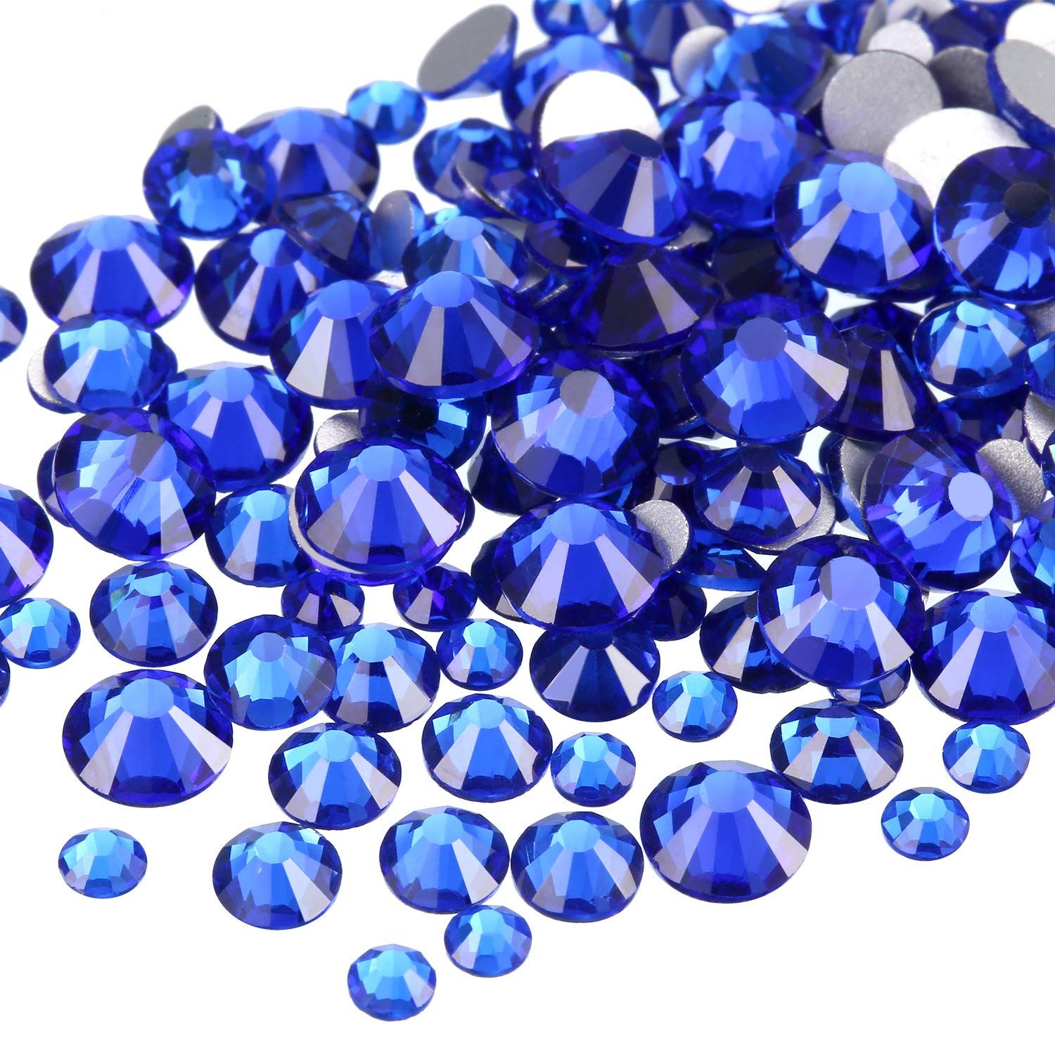 2000 flat back gemstone round crystal rhinestones in 6 sizes (1.5-6mm) view 5