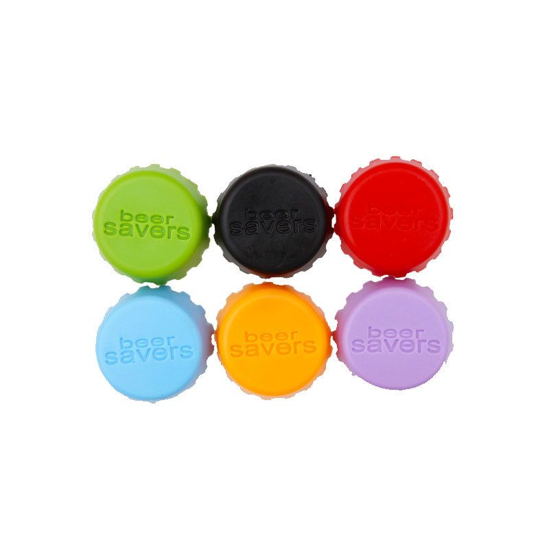 6PCS,Color Random Creative hot selling silicone beer bottle preservation cap